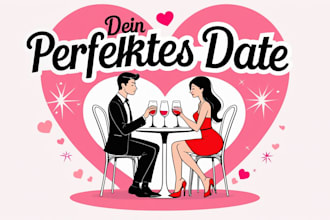 make luxurious dating coach logo design for your company