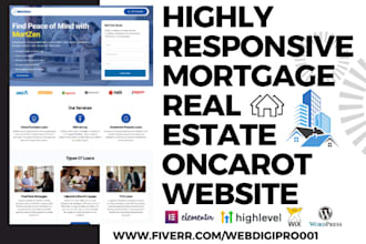 design mortgage real estate oncarrot with SEO investor carrot website