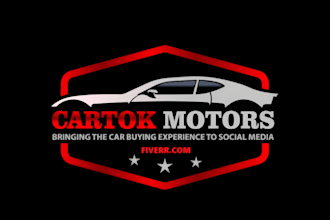 design car racing and automotive logo with all branding kit for you