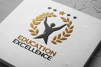 design education logo for school, college, university