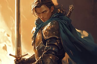 make a awesome dnd character art and dnd character art