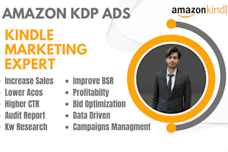 launch and manage amazon kindle PPC ads, KDP marketing, books promotion