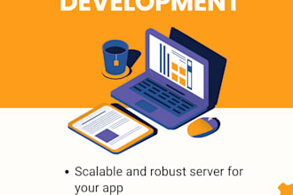 build backend for your application using python or node