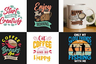 do typography t shirt and custom graphic bulk t shirt design
