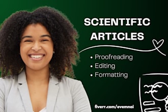 proofread and edit your scientific journal article or paper