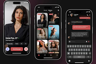 develop social media app, dating app, chat app