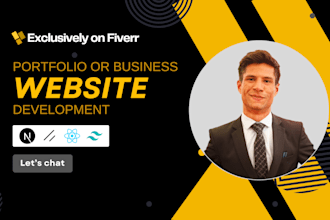 create a personal portfolio or business portfolio website
