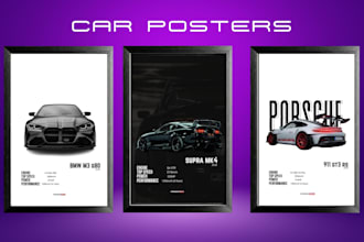 design car poster, car ad, car flyer