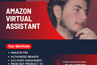 be your amazon virtual assistant, account managment, brands reselling approved