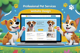 do professional pet services website design, custom and SEO optimized