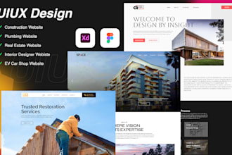 design construction, plumbing or real estate website design