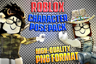 create custom roblox character pose packs