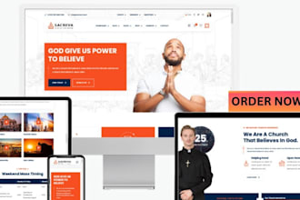 do non profit website, church, donation, charity, website on wordpress