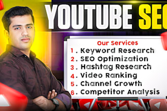 be your youtube video SEO expert for fast ranking
