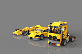design 3d lego model 3d moc lego of vehicle minifigure lego manual instructions