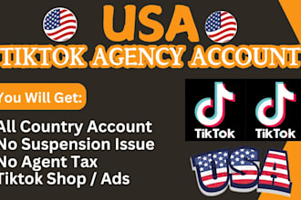 create US tiktok agency account setup US tiktok shop ads for non USA resident