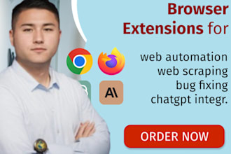 develop chrome extension or any browser extension for ai integration, automation