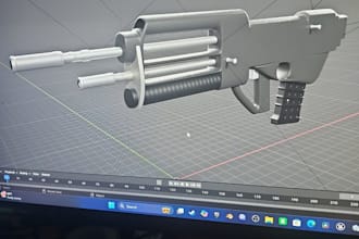 model weapons for export to unreal engine projects