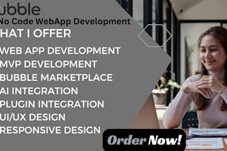 develop bubble mvp saas app adalo marketplace website chatgpt ai api,flutterflow