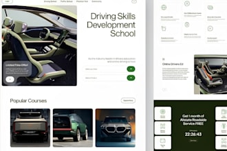 wordpress driving school website landing page driving school website redesign