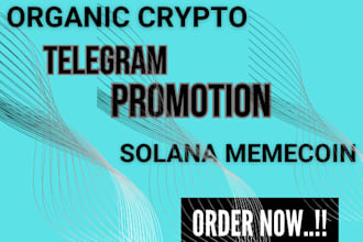 raise 500sol memecoin, token promotion, crypto telegram promotion launch token