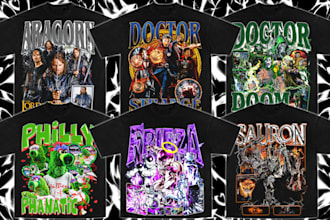 creative rap tee 90s bootleg t shirt design for your style