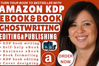 do amazon KDP book publishing formatting ebook ghostwriter book writer editing