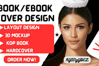 do high quality book cover design and ebook cover design