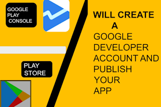 create google play console developer account for your apps