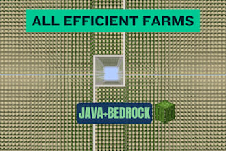 build custom minecraft farms automatic, mob, and more for java and bedrock