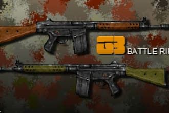 draw pixel art weapon and guns