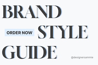 design brand identity and create brand style guide