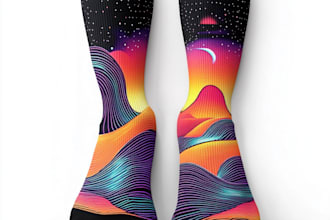 do high quality unique socks design