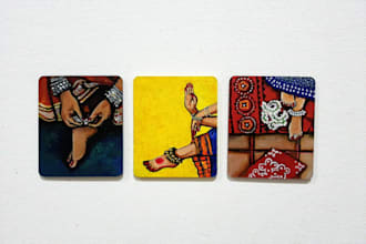 create custom hand painted artwork from reference images