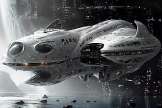 draw you sci fi and spaceship design