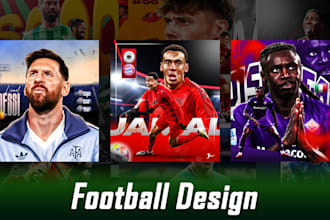 design professional sports poster and matchday graphics
