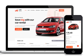 create a car rental, chauffeur or limousine website