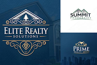 custom realtor logo and luxury real estate