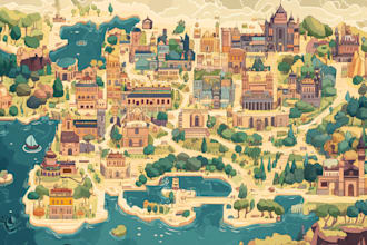 create your fantasy city map and vector map art for you