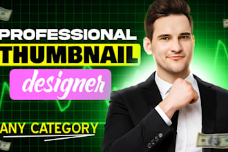 design high CTR youtube thumbnails in 1 hrs