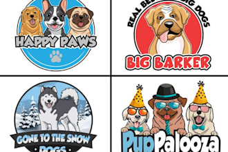 design for pet,shopify store,dog,animal logo design