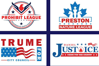 create modern patriotic and political logo design for you