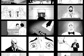 create storyboard for your animation, film, ad