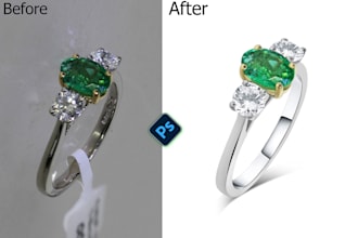 jewelry photos retouch looking 3d quality in photoshop