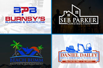 do plumbing, roofing, construction or electrician logo