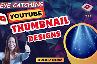 design attractive eye catchy youtube thumbnails