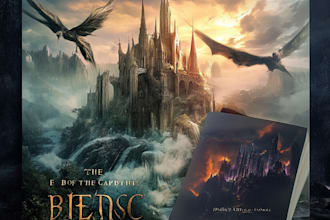 design fantasy book cover or ebook cover