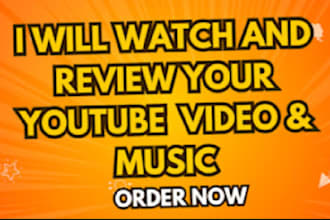 watch and review your youtube video