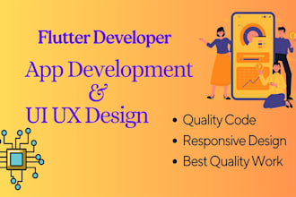 do ui ux design for android, ios, web using flutter