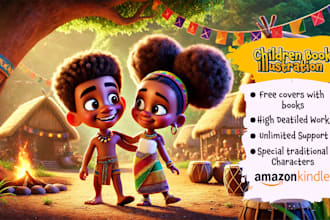 design african american children book illustration and cover